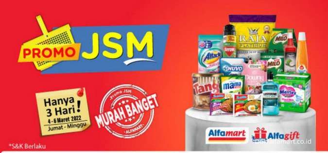 Promo JSM Alfamart 4-6 Maret 2022, Belanja Lebih Murah untuk Produk Sehari-Hari