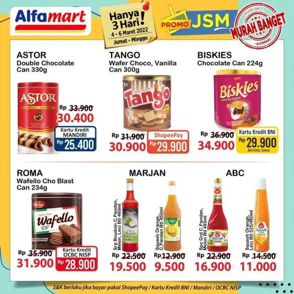 Promo JSM Alfamart Periode 4-6 Maret 2022