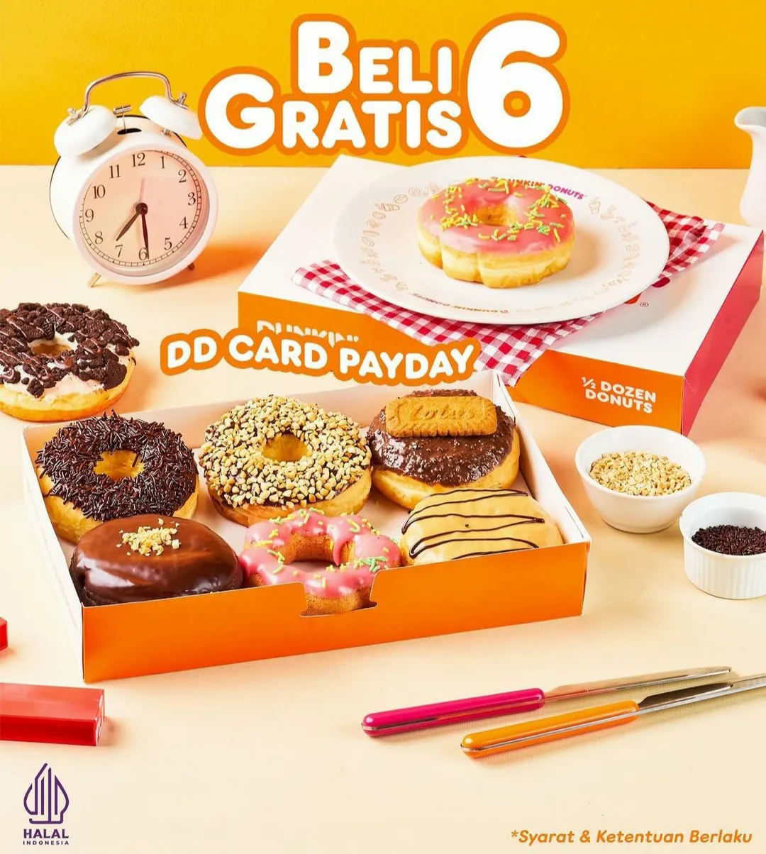 Promo Dunkin Beli 6 Gratis 6