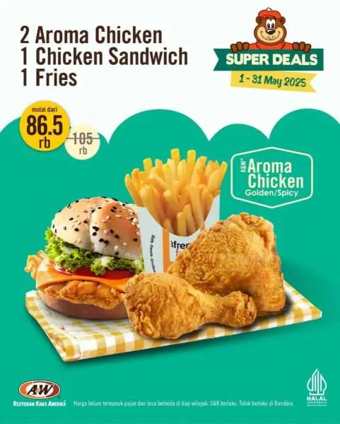 Promo A&W with Chicken Sandwich