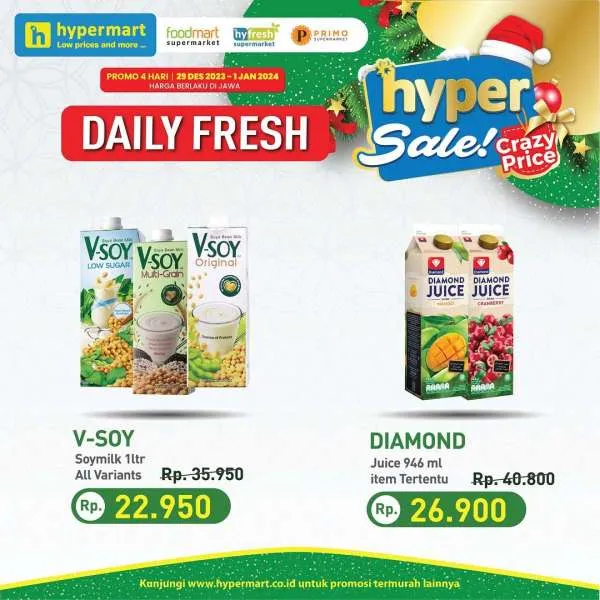 Promo JSM Hypermart Hyper Diskon Weekend Periode 29 Desember 2023-1 Januari 2024