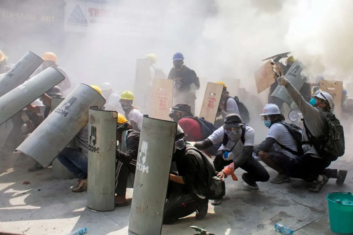 Rabu berdarah, 10 tewas kala pasukan keamanan Myanmar tembaki pendemo anti-kudeta
