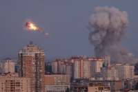 Rudal Rusia Guncang Kyiv, Picu Kebakaran dan Serpihan Puing di Ibu Kota Ukraina