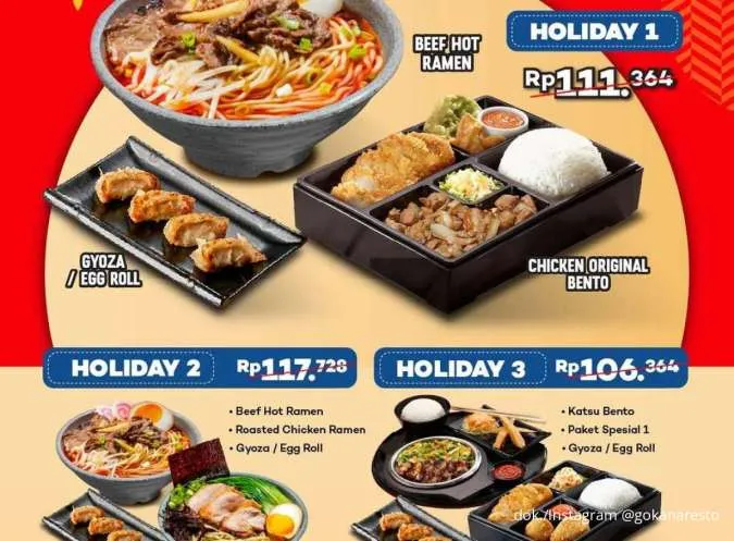 Promo Gokana Holiday Set 14 Juni-13 Juli, Paket Komplit Tanpa Minimal Transaksi