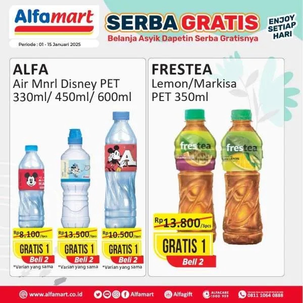 Promo Alfamart Serba Gratis Periode 1-15 Januari 2025