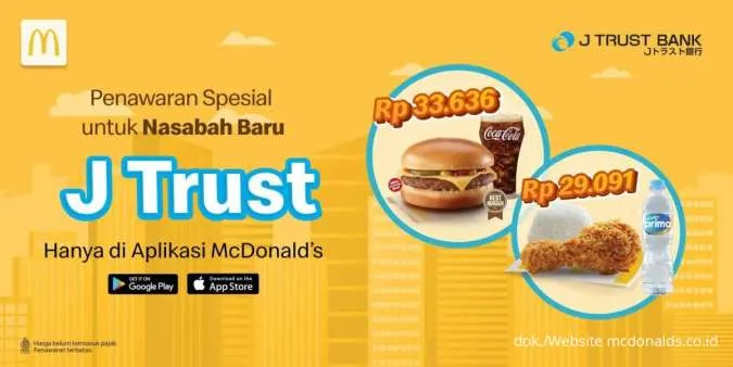 Promo McD Nasabah Baru J Trust Bank