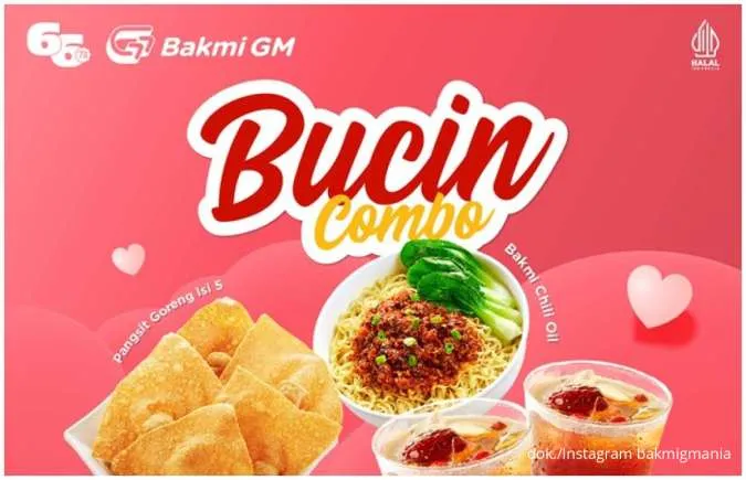Promo Bakmi GM Bucin Combo 14-16 Februri 2025, Makan Berdua Hanya Rp 47.000-an