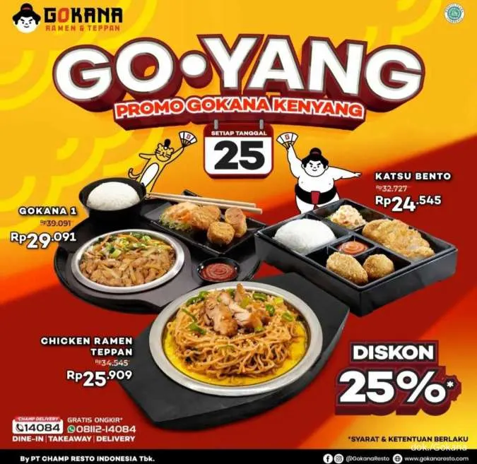 Promo Gokana Go-Yang 25