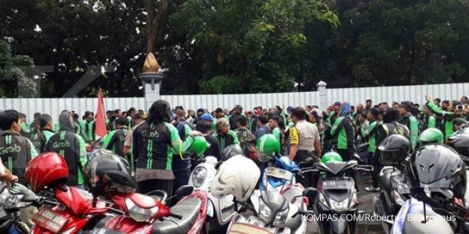500 Polisi kawal demo GrabBike agar kondusif
