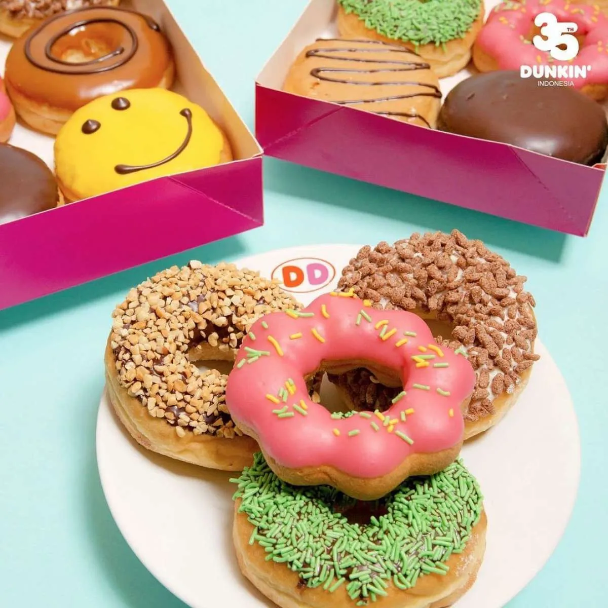 Harga hemat! Promo Dunkin Donuts 12 April-12 Mei 2021, 12 Donuts Classic Rp 87.000