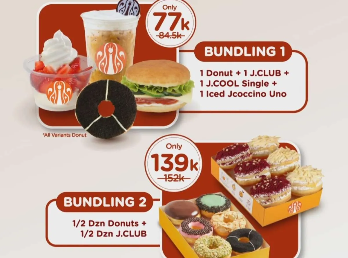 Hari Terakhir Promo JCO Special Bundling, 1 Lusin Donuts Favorit Cuma Rp 139.000