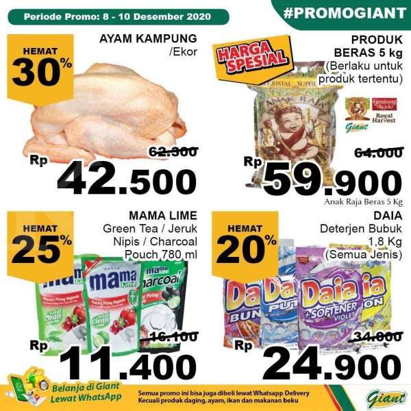 Promo Giant weekday 8-10 Desember 2020 