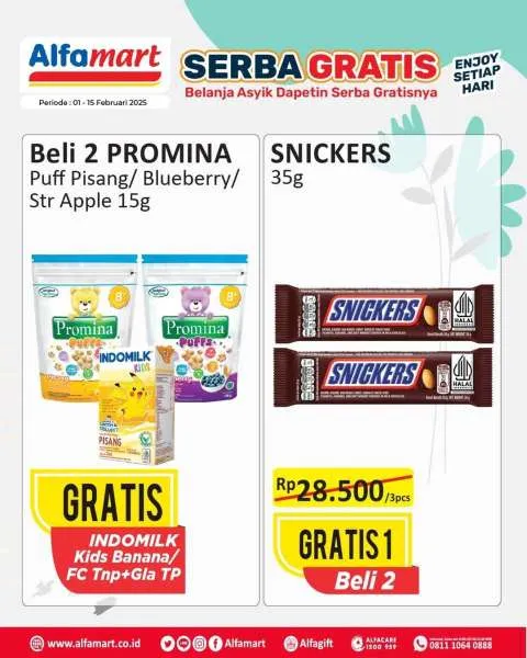 Promo Alfamart Serba Gratis Periode 1-15 Februari 2025