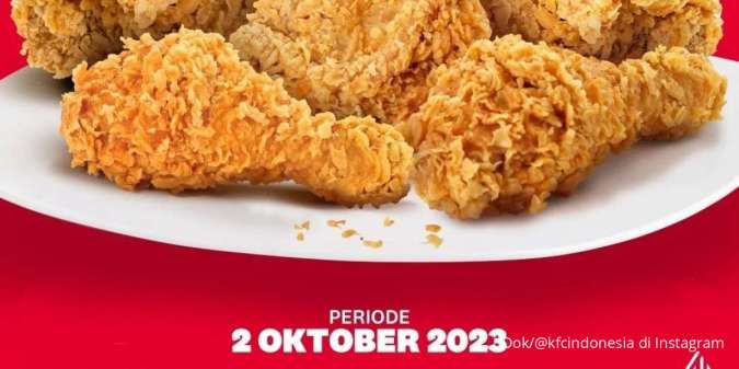 Promo KFC Spesial HUT Bank Mandiri 2 Oktober 2023, Beli 5 Ayam Goreng Harga Hemat