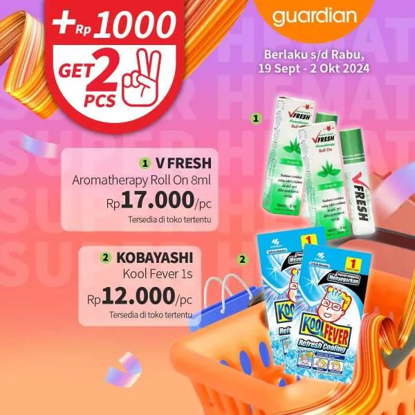 Promo Guardian Super Hemat Periode 19 September-2 Oktober 2024