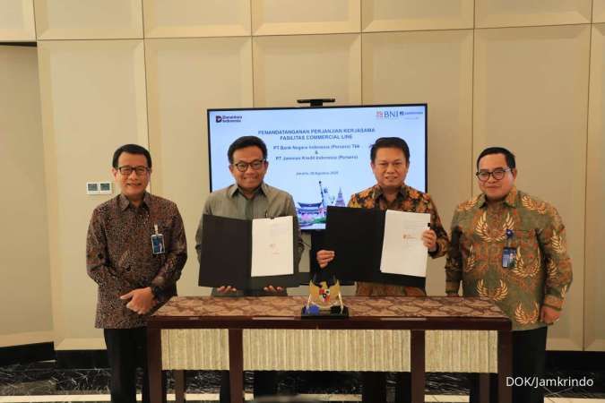 Jamkrindo dan BNI Tandatangani Kerja Sama Penjaminan Bank Garansi Rp 5 Triliun