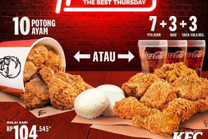 Terbaru! Promo KFC The Best Thursday (2/12), Ada Menu Baru 2 Paket Ayam Isi Banyak
