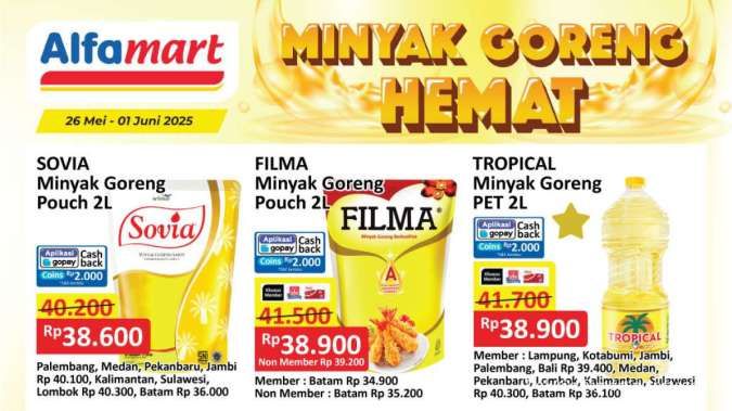 Promo Minyak Goreng Hemat di Alfamart Terbaru Mei 2025, Cek Harga di Superindo