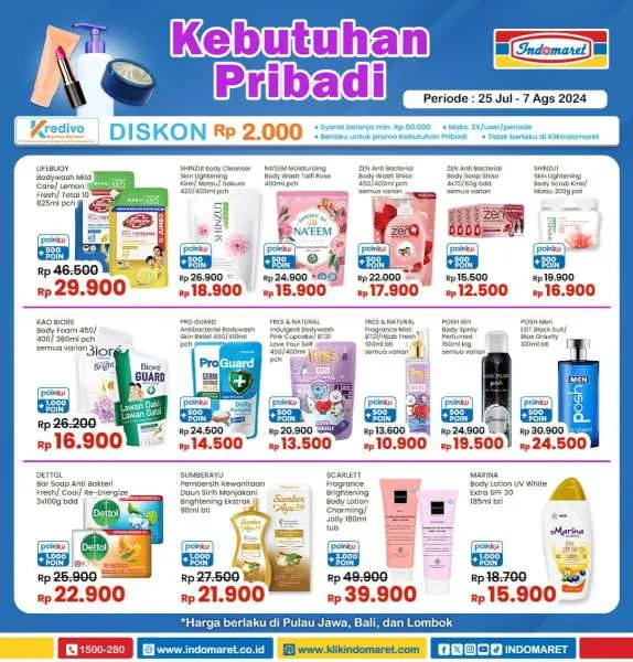 Promo Indomaret Super Hemat Periode 25 Juli-7 Agustus 2024