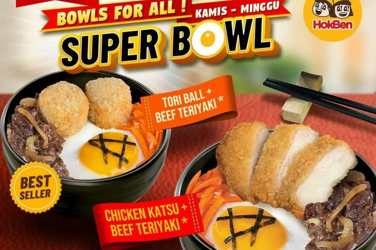 Spesial Weekend! Promo Hokben 13-14 November 2021, Super Bowl Serba Rp 35.000