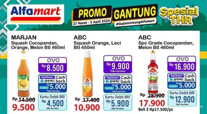 Promo Alfamart Gantung Spesial THR Akan Berakhir Besok, Bayar Hemat dengan OVO-Gopay