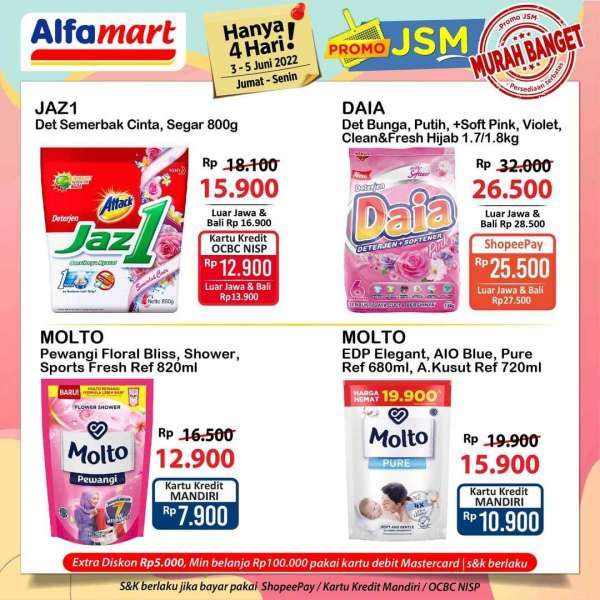 Promo JSM Alfamart Terbaru Mulai 3-5 Juni 2022