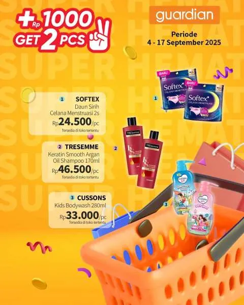 Promo Guardian Super Hemat Periode 4-17 September 2025