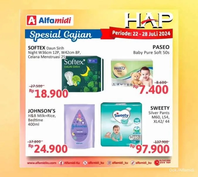 Promo Alfamidi Hemat Satu Pekan Spesial Gajian Periode 22-28 Juli 2024