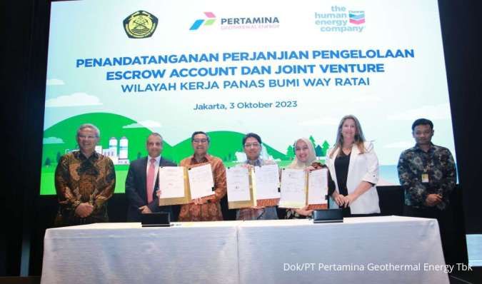 Penandatanganan Perjanjian Way Ratai Tindak Lanjut Kerjasama Chevron & PGEO