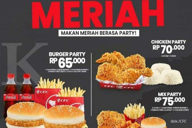 Promo CFC 1-31 Januari 2022, Party Meriah dengan Berbagai Paket Hemat Mulai Rp 65.000