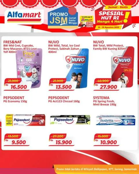 Promo JSM Alfamart Periode 15-18 Agustus 2025