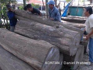 Pertengahan Maret, lelang kayu naik 27,38%