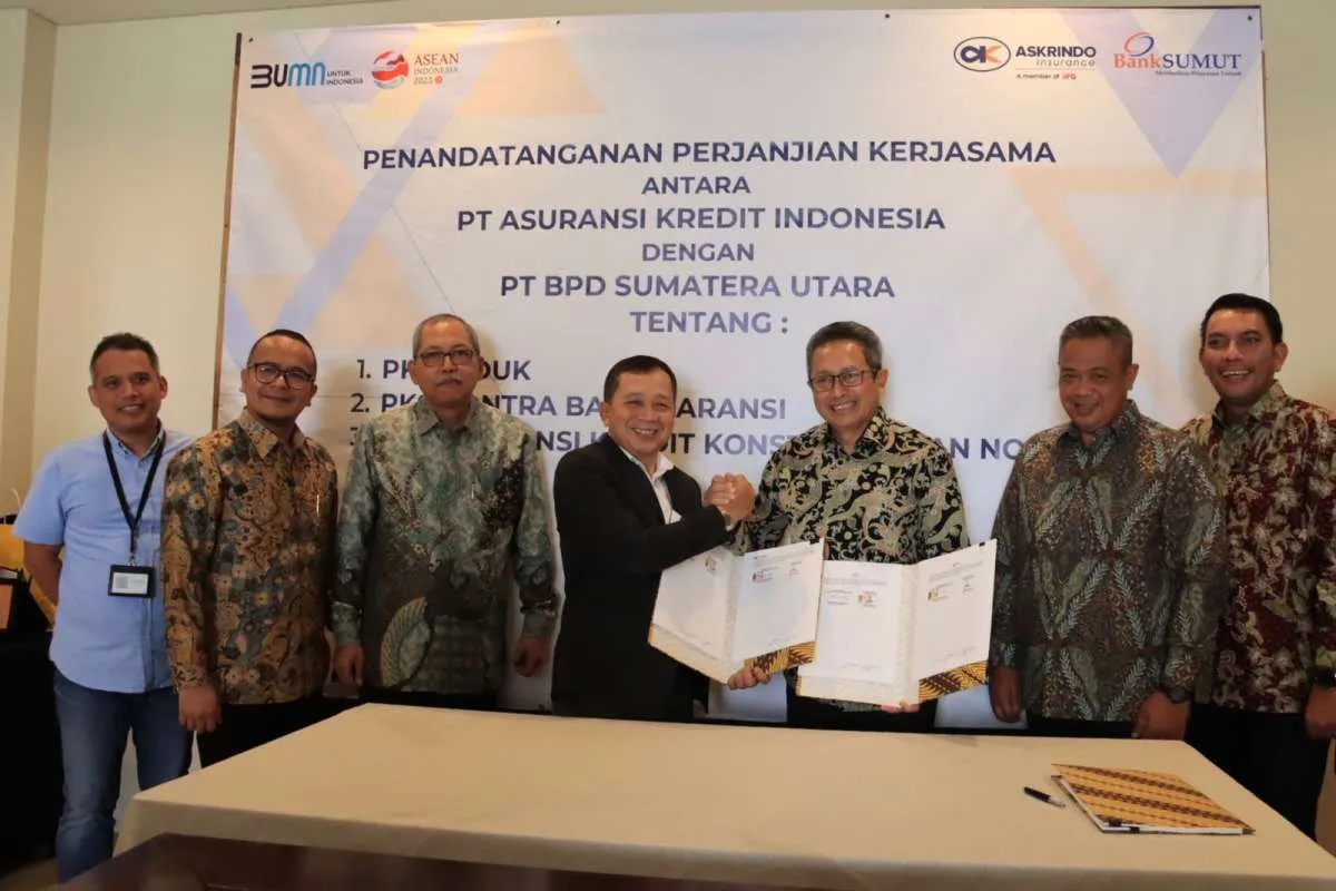 Askrindo dan BPD Sumut Jalin Kerjasama Asuransi Kredit dan Kontra Bank Garansi