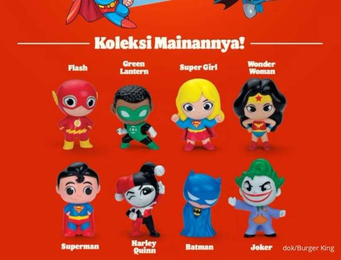 Promo Burger King Berhadiah Mainan DC Super Heroes sampai 31 Oktober 2024