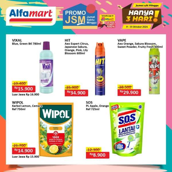 Promo JSM Alfamart Weekend 11-13 Oktober 2024