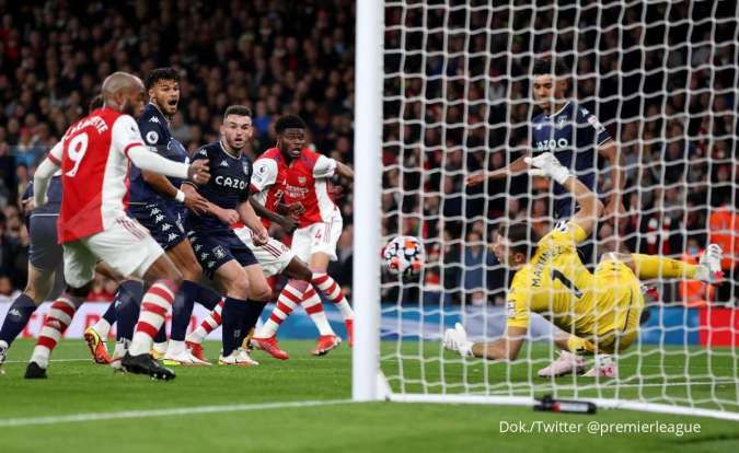 Hasil Liga Inggris Arsenal vs Aston Villa: The Gunners tekuk The Villa 3-1