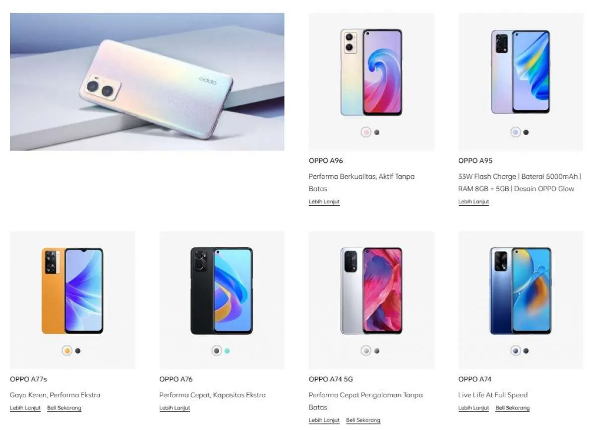 Update Harga HP OPPO Terbaru 2023 dari A Series