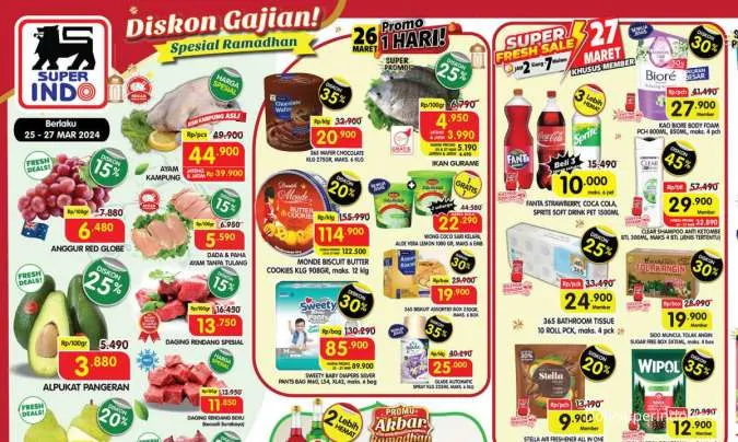 Katalog Promo Superindo Weekday Diskon Hingga 50% Periode 25-27 Maret 2024