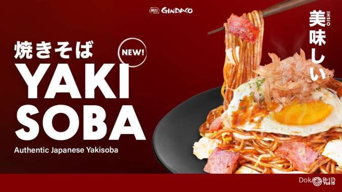 Gindaco Rilis Menu Terbaru Yakisoba Bercitarasa Autentik Jepang untuk Pecinta Kuliner