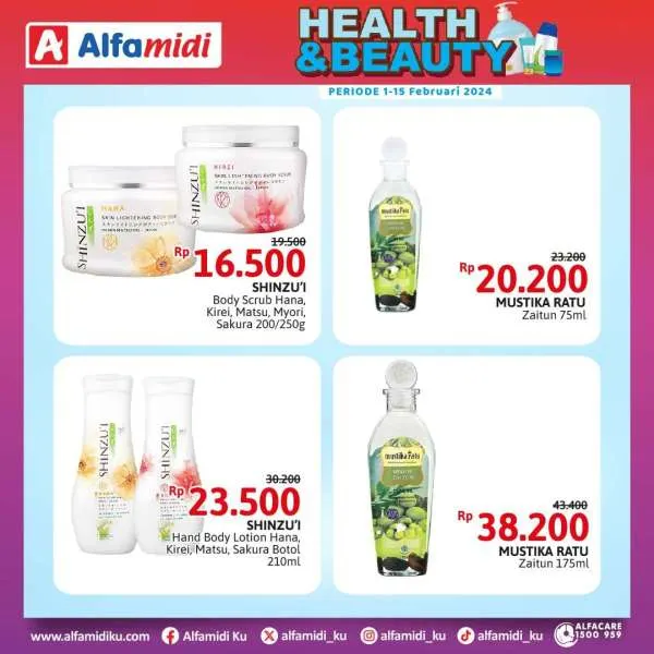 Promo Alfamidi Health & Beauty Periode 1-15 Februari 2024