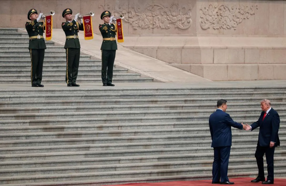 Donald Trump Disambut Meriah di Beijing, Hubungan Dagang AS-China Dipertaruhkan