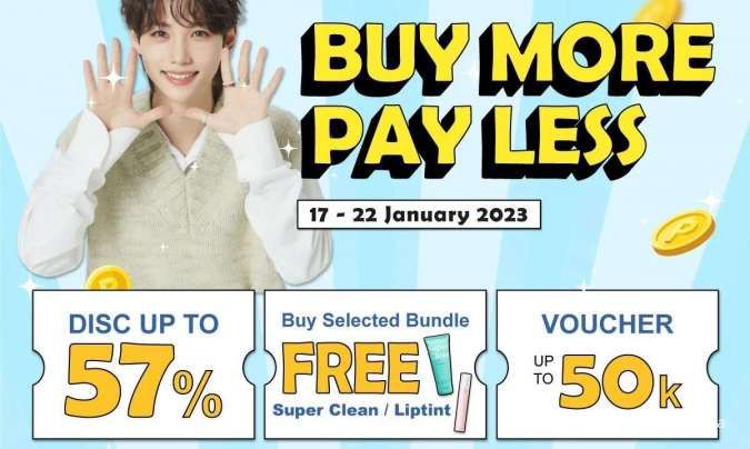 Promo Nacific Buy More Pay Less, Aneka Skincare Korea Diskon s/d 57% & Gratis Produk