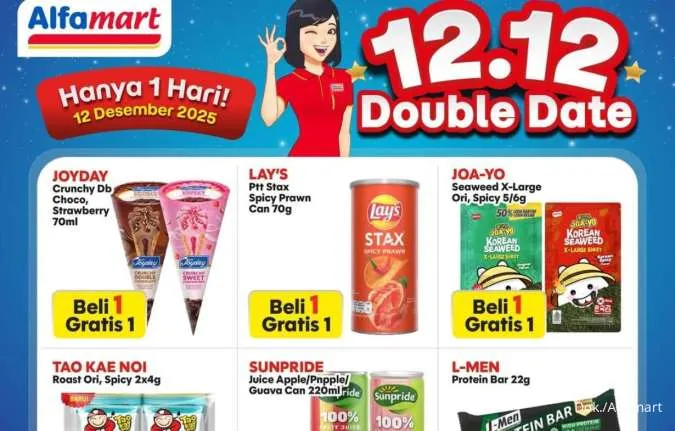 Promo 12.12 Alfamart: Beli 1 Gratis 1 Joyday, Goldenfil, hingga Detergent Sayang