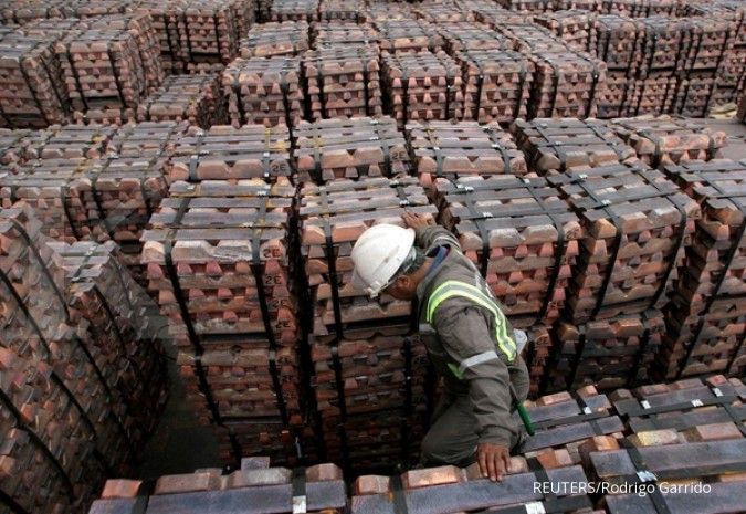 Laju industri manufaktur China mendorong harga tembaga