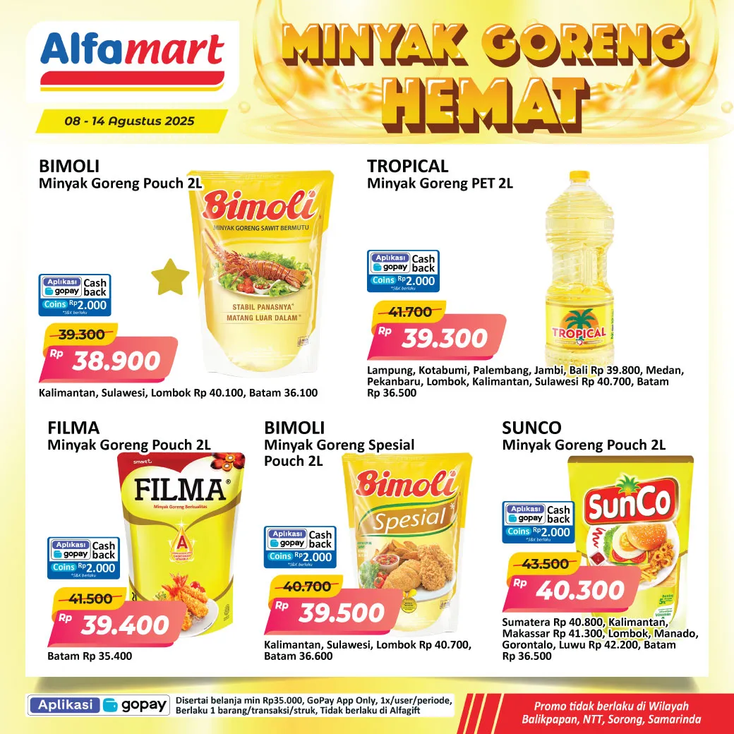 Promo Minyak Goreng Hemat di Alfamart 8-14 Agustus 2025