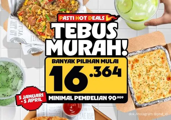 Promo PHD Tebus Murah hingga 5 April, Nikmati Beragam Menu Favorit Mulai Rp 16.000-an