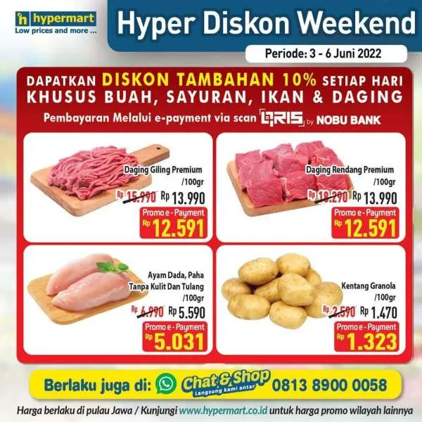 Promo Hypermart Hyper Diskon Weekend Periode 3-6 Juni 2022