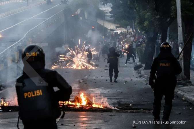 Pedagang di Tanah Abang Jakarta menderita kerugian akibat demonstrasi 22 Mei
