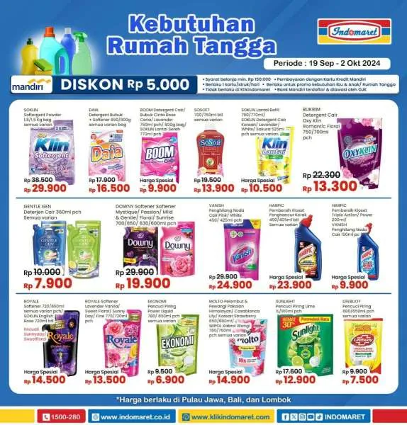 Promo Indomaret Super Hemat Periode 19 September-2 Oktober 2024