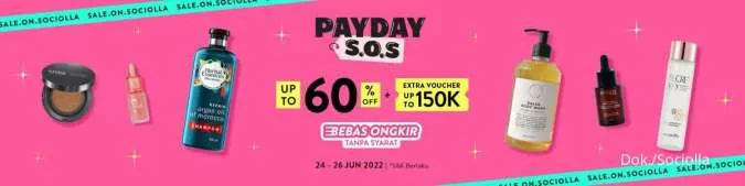 Promo Gajian Sociolla Periode 24-26 Juni 2022